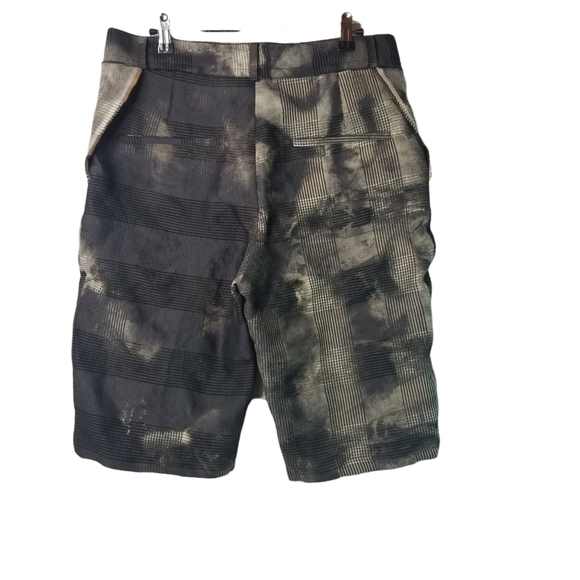 Tillman Lauterbach bleached plaid shorts